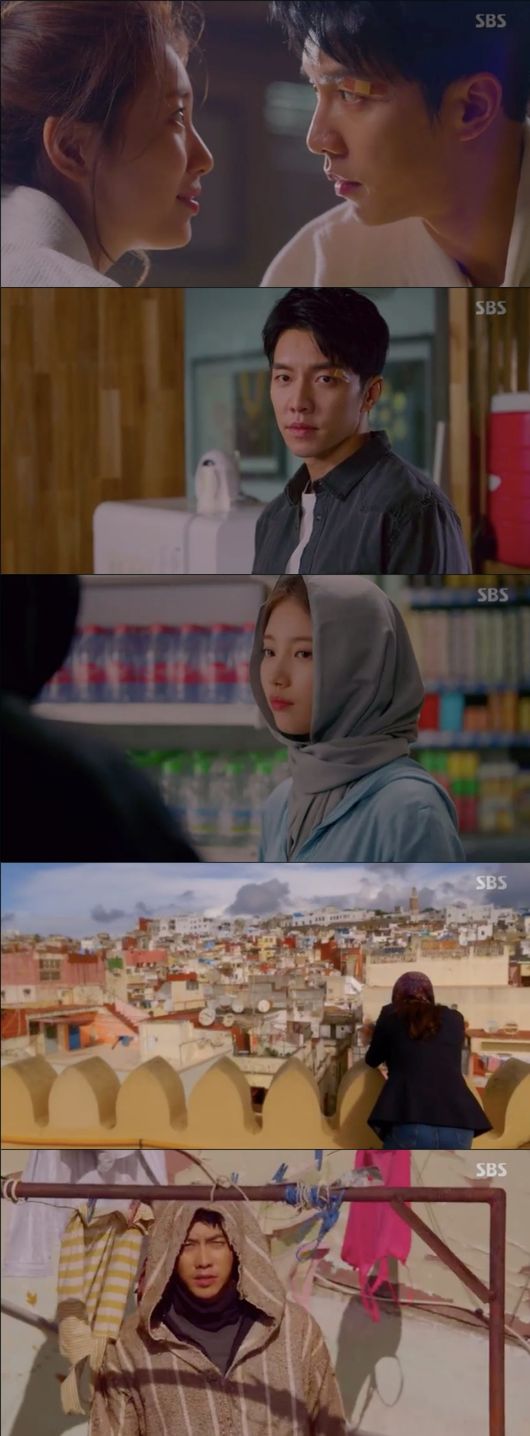 [사진=SBS 방송화면] '배가본드' 7회에서 열연한 배수지와 이승기 등.