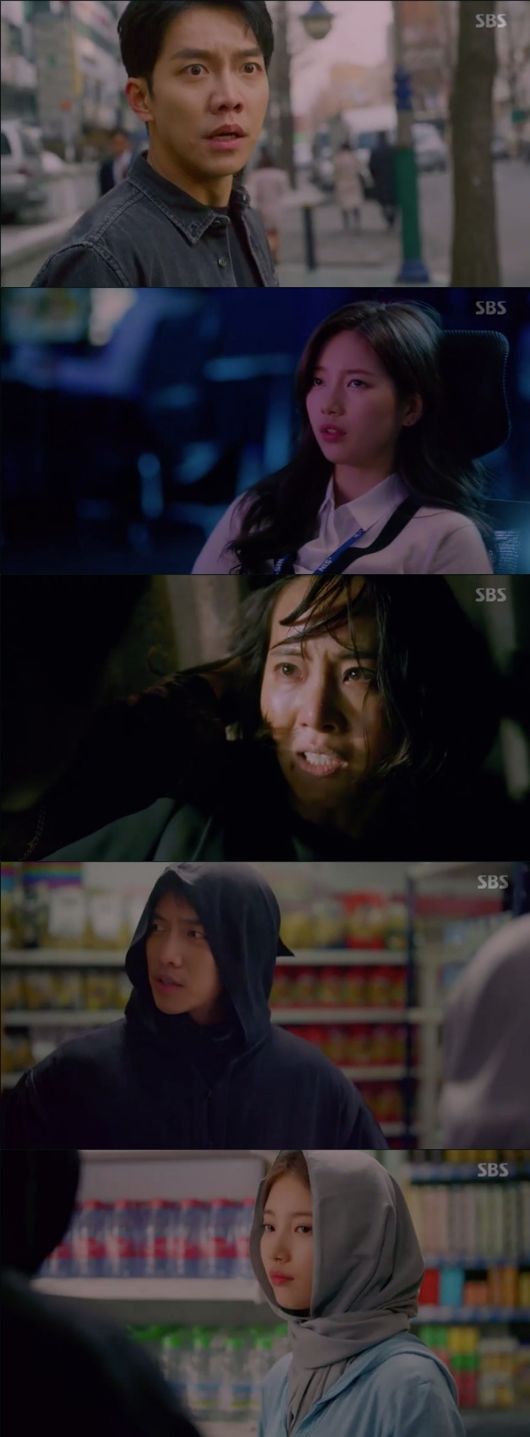 [사진=SBS 방송화면] '배가본드' 7회에서 공조 수사를 선보인 이승기와 배수지.