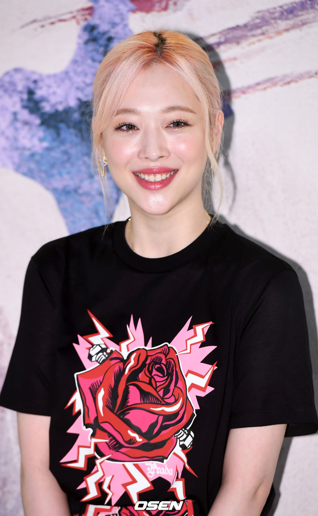 설리가 포토월로 입장하며 포즈를 취하고 있다./ rumi@osen.co.kr