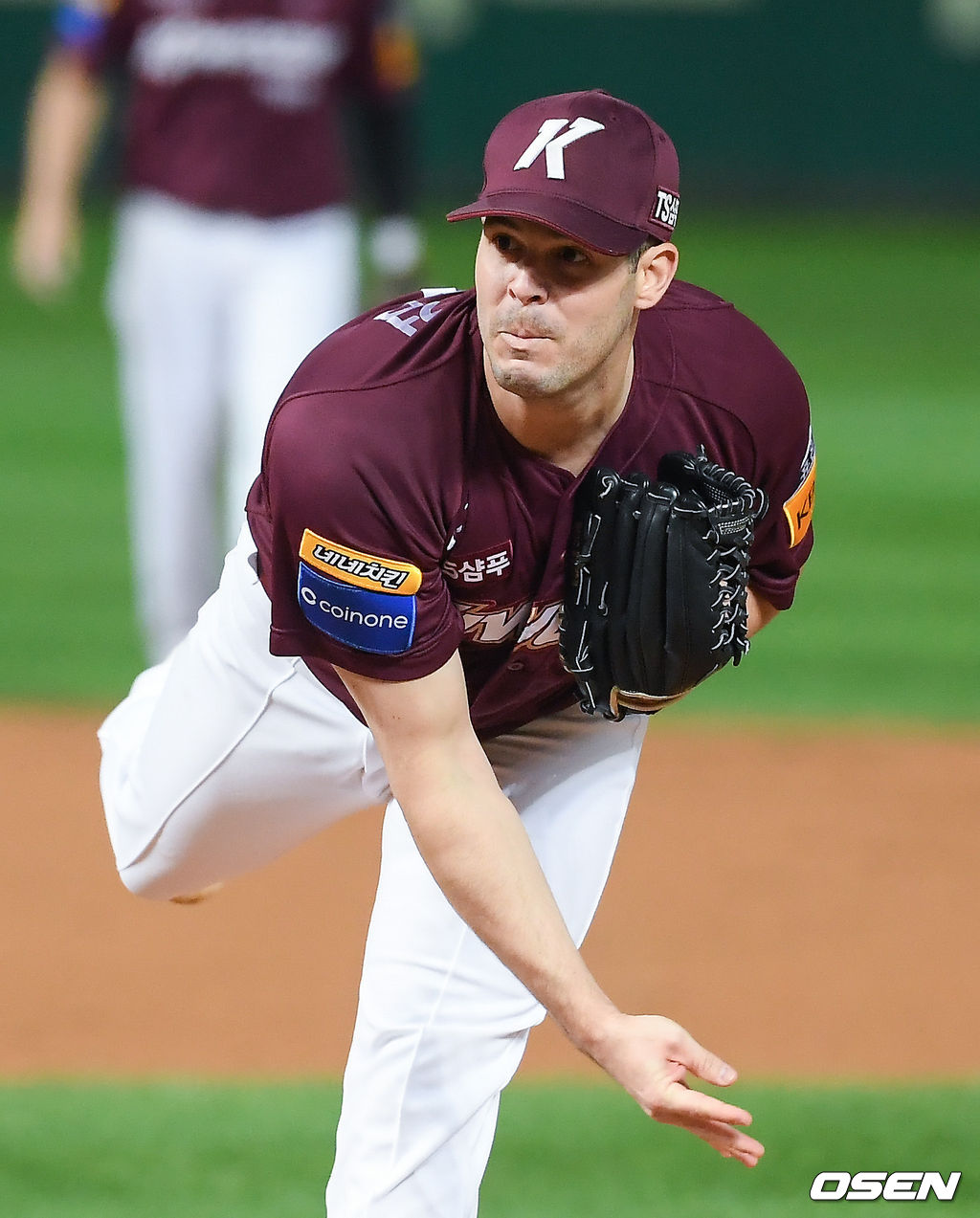 키움 선발투수 브리검이 역투하고 있다. /soul1014@osen.co.kr