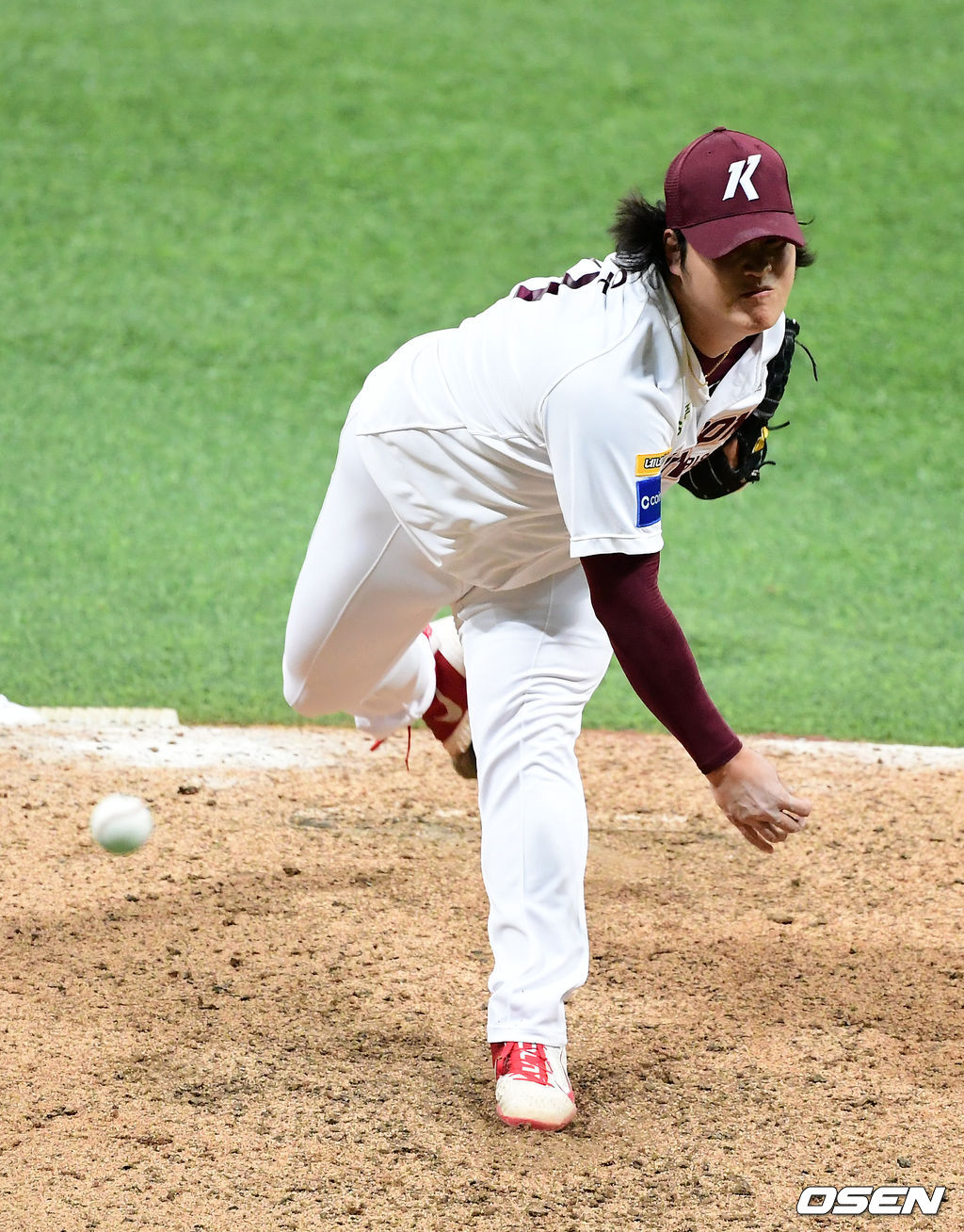 6회초 2사 만루에서 키움 조상우가 두산 박세혁을 삼진 처리하고 있다. /jpnews@osen.co.kr