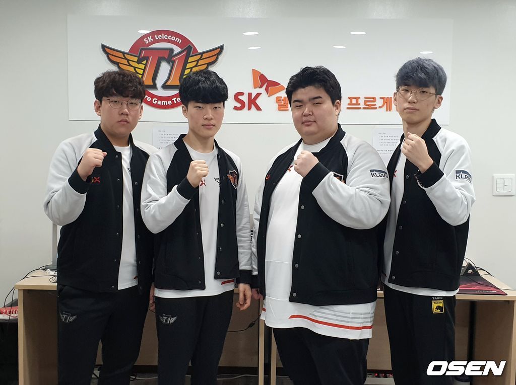 SK텔레콤 배틀그라운드 팀 선수들.