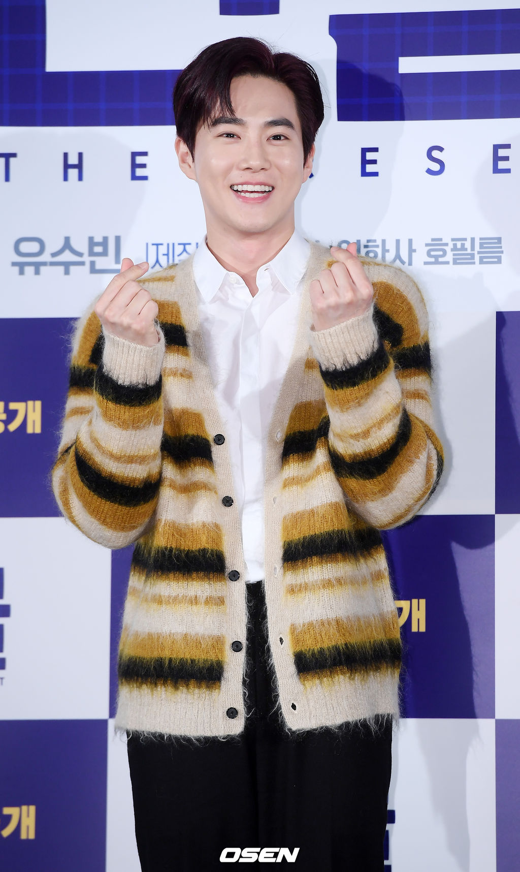 수호(김준면)가 무대 위에서 포즈를 취하고 있다./ rumi@osen.co.kr