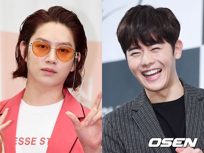 슈퍼주니어 김희철(왼쪽), 김동준. OSEN DB