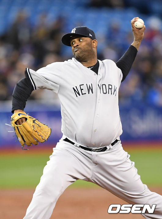 1회말 뉴욕 양키스 CC 사바시아가 역투하고 있다. / youngrae@osen.co.kr