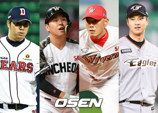 장원준-나주환-박정배-윤규진 /OSEN DB