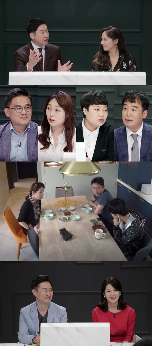 [사진=MBC 제공] '공부가 머니?'가 오늘(1일) 첫 방송된다. 사진은 MC 신동엽과 유진, 첫 방송에 등장할 교육 컨설턴트 4인방, 1회 게스트 배우 최정원 부부 스틸 컷.