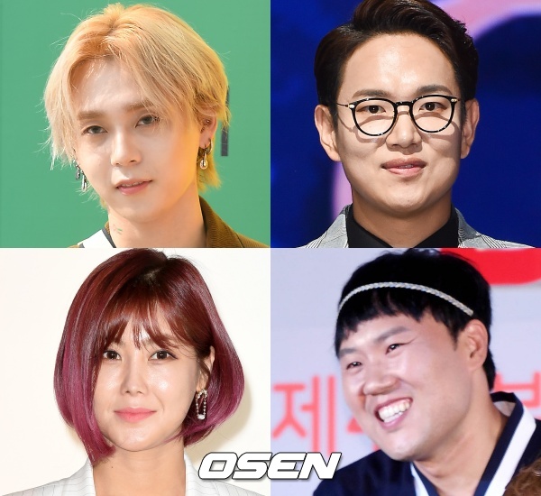 [사진=OSEN DB] '라디오스타'에 이던(왼쪽 위부터 시계 방향), 장성규, 김용명, 솔비가 게스트로 출연한다.