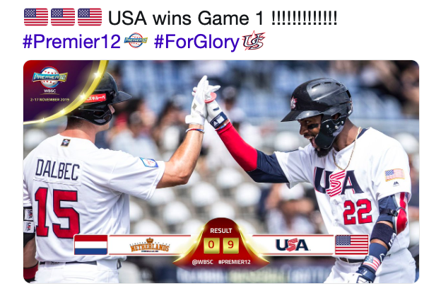 [사진] 프리미어12 트위터.