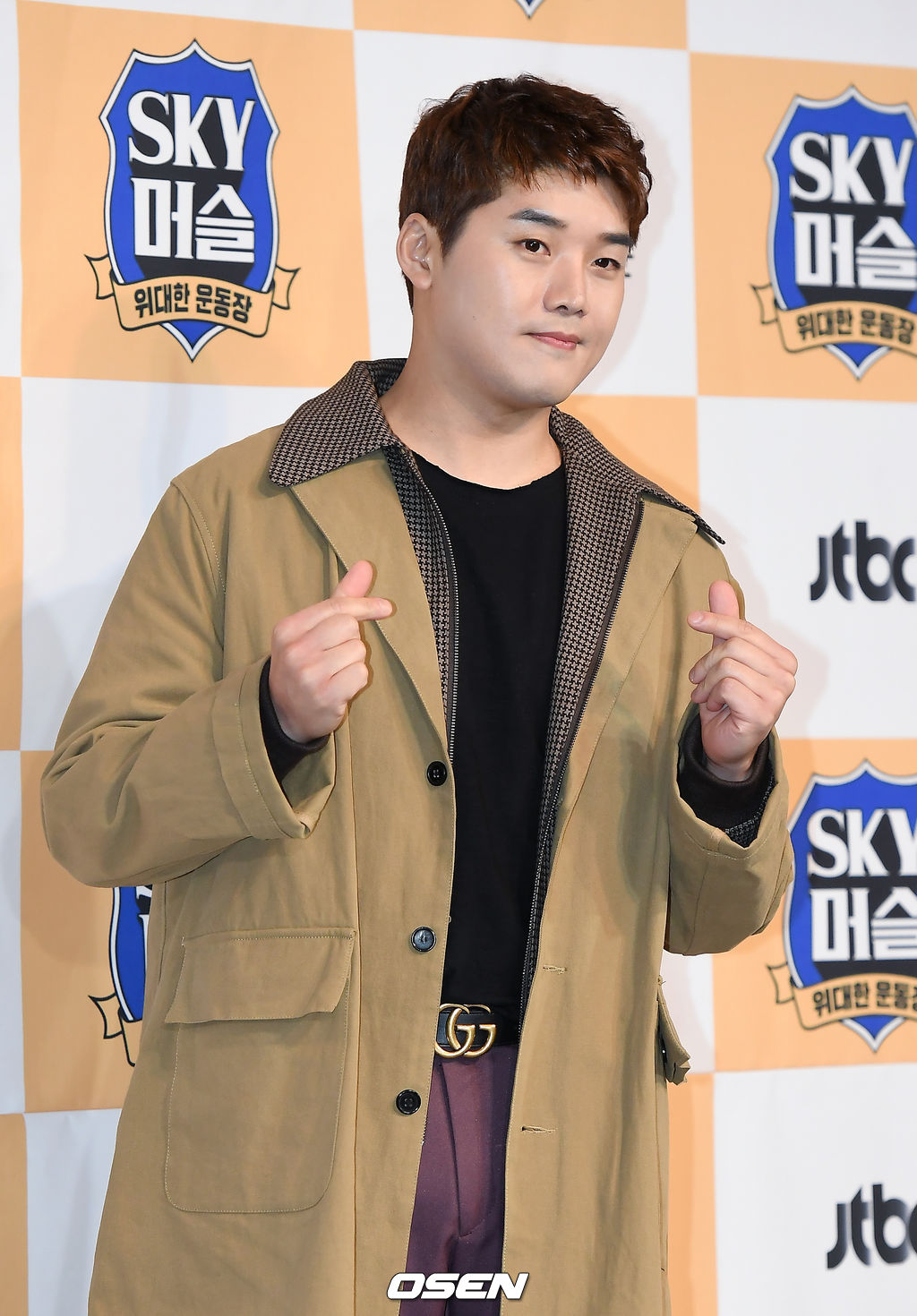 배우 권혁수가 20일 오후 서울 마포구 베스트웨스턴프리미어 서울가든호텔에서 열린 JTBC 신규 예능 프로그램 ‘SKY머슬’ 제작발표회에 참석해 포토타임을 갖고 있다. / youngrae@osen.co.kr