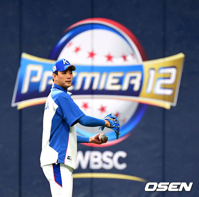 김광현이 캐치볼을 준비하고 있다. /jpnews@osen.co.kr