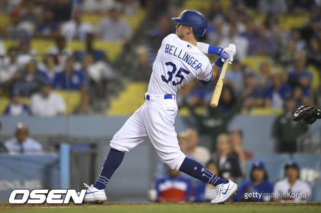 [사진] LA 다저스 코디 벨린저. ⓒGettyimages(무단전재 및 재배포 금지)