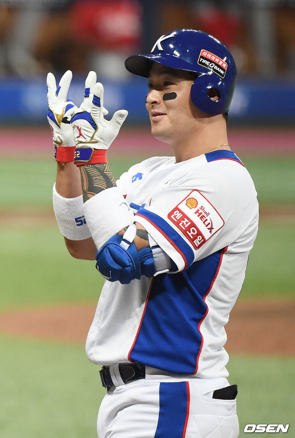 5회말 1사 1,2루 한국 박병호가 적시타를 때려낸 뒤 세레머니를 하고 있다, /youngrae@osen.co.kr