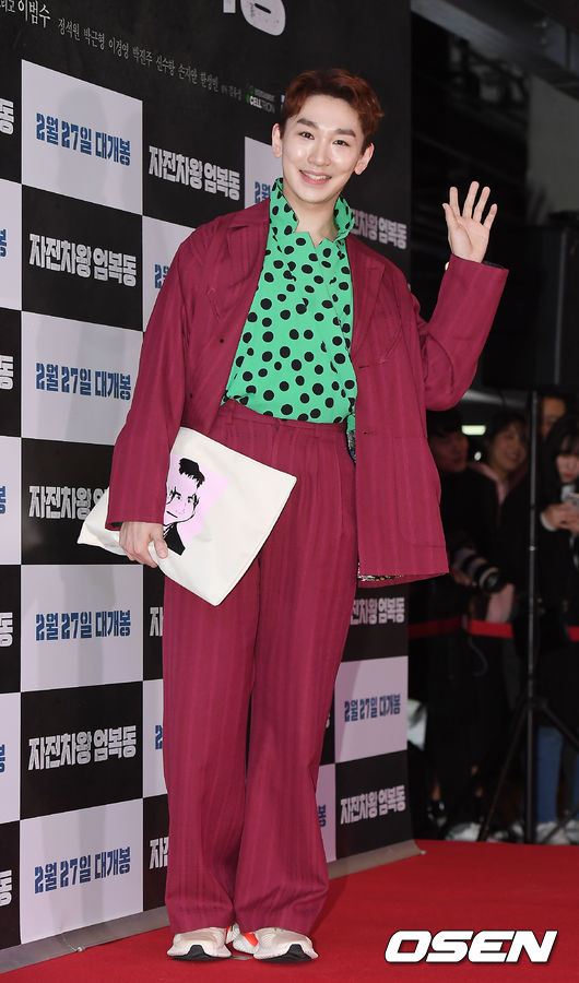 뮤지컬배우 김호영이 26일 오후 서울 강남구 메가박스 코엑스에서 진행된 영화 ''자전차왕 엄복동' VIP 시사회에 참석해 포토타임을 갖고 있다. / youngrae@osen.co.kr