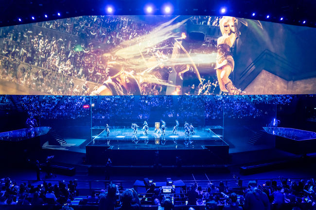 2019 롤드컵 결승전 공연 영상. /라이엇 게임즈 플리커.