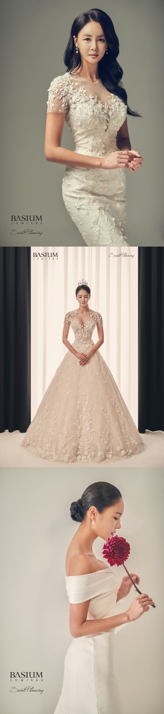 [사진=바시움, 루미에르 스튜디오, 르블랑, 조이187, 세인트플래닝, 규중칠우, 아르코발레노 제공] 방송인 김미연 웨딩 화보