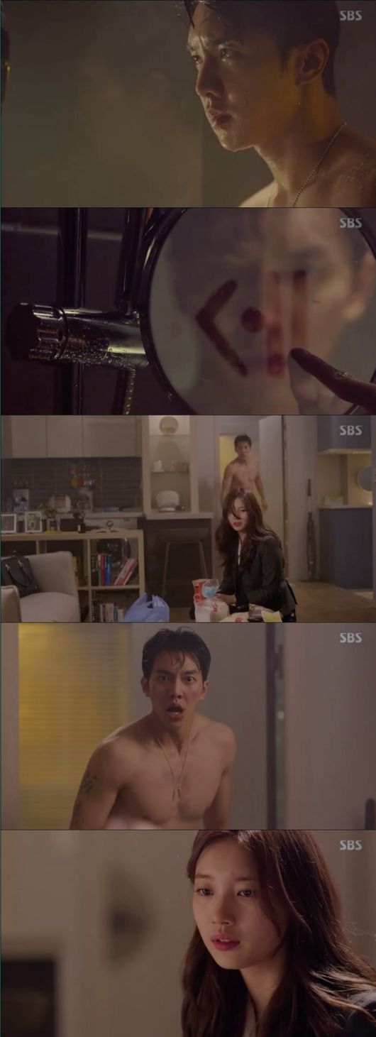 [사진=SBS 방송화면] '배가본드' 15회에서 이승기와 배수지가 로맨스와 서스펜스를 동시에 보여줬다.