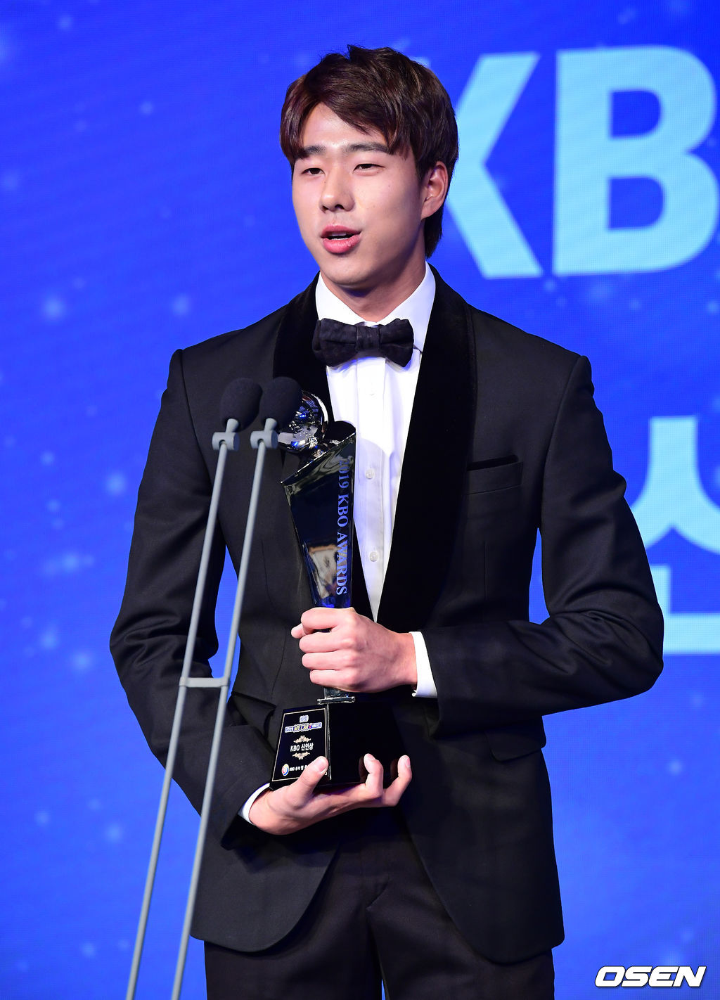 KBO 신인상에 선정된 LG 정우영이 소감을 말하고 있다. /jpnews@osen.co.kr