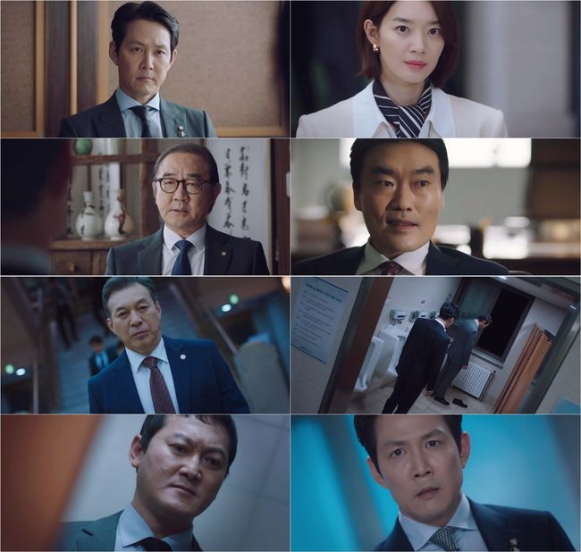 [사진=JTBC 방송화면] '보좌관2' 6회에서 유성재의 투신으로 이정재가 충격에 빠졌다.