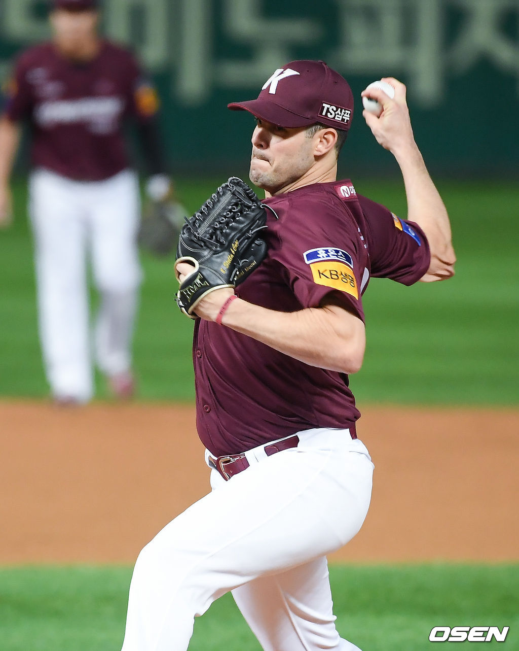 키움 선발투수 브리검이 역투하고 있다. /soul1014@osen.co.kr