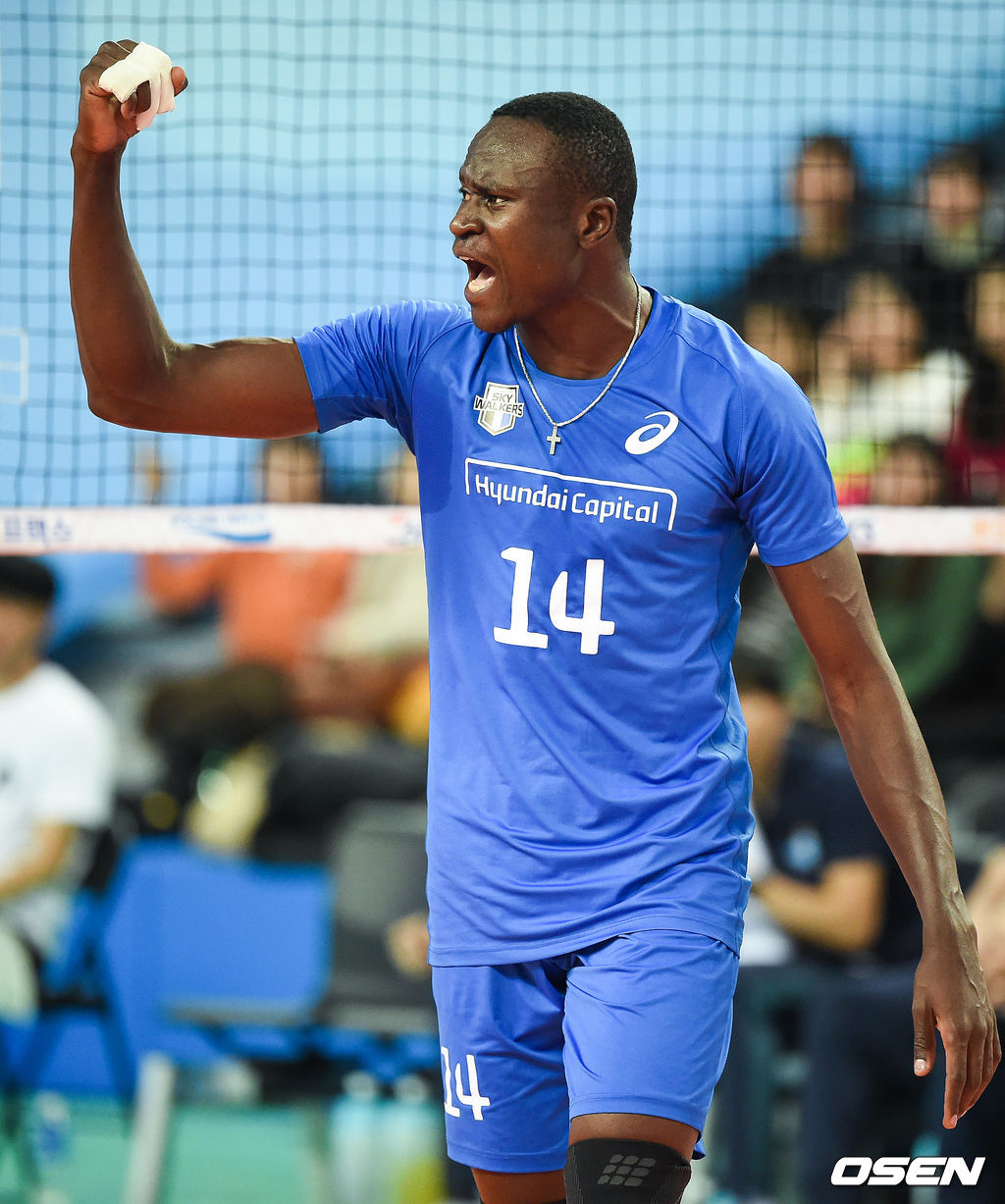 2세트 현대캐피탈 다우디가 득점 후 기뻐하고 있다./ soul1014@osen.co.kr