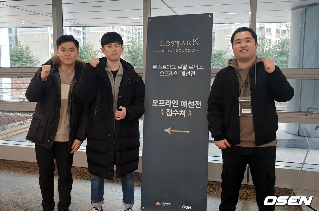 왼쪽부터 주장 엄동기, 최동호, 손찬영.