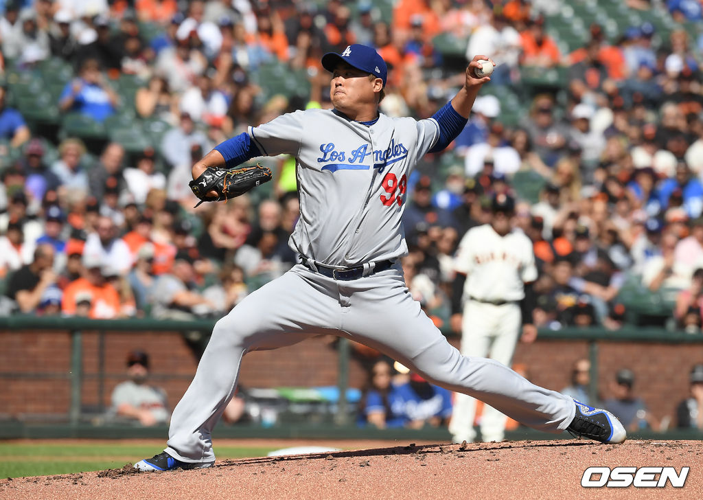류현진이 역투하고 있다. / soul1014@osen.co.kr