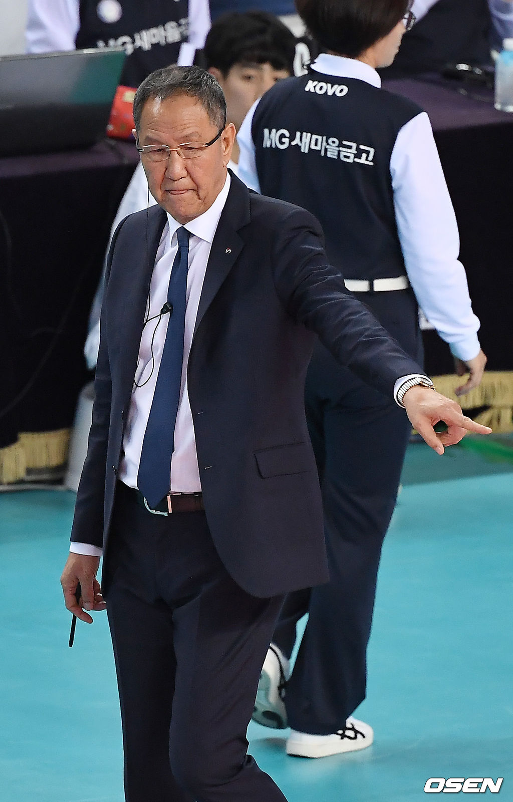 대한항공 박기원 감독이 지시를 하고 있다. /youngrae@osen.co.kr 