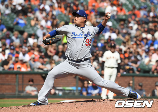 류현진이 역투하고 있다. / soul1014@osen.co.kr