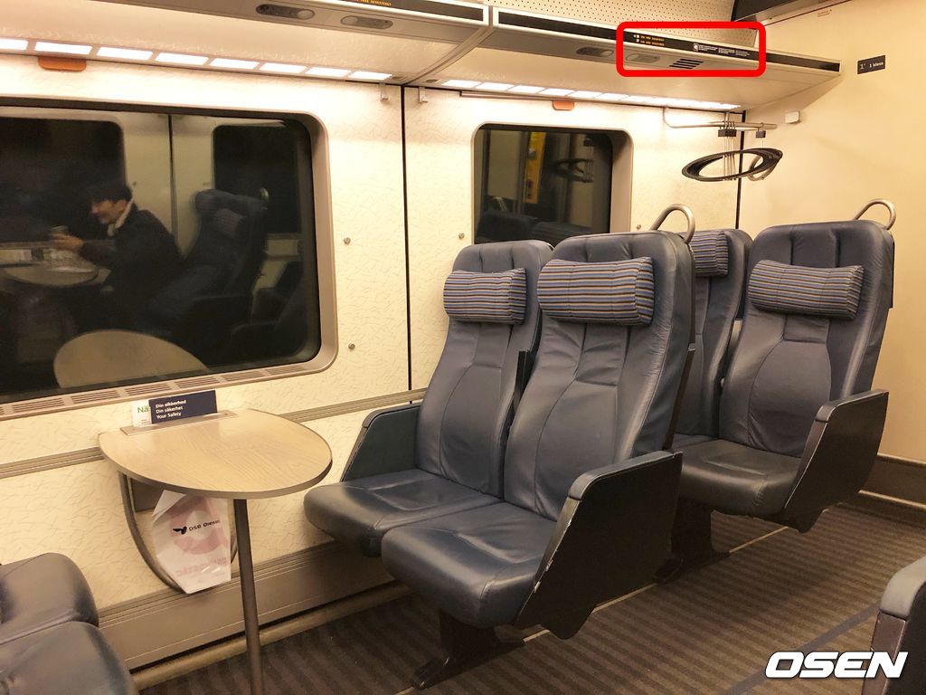 [사진]북유럽에서 이용할 수 있는 열차 1등석. /letmeout@osen.co.kr