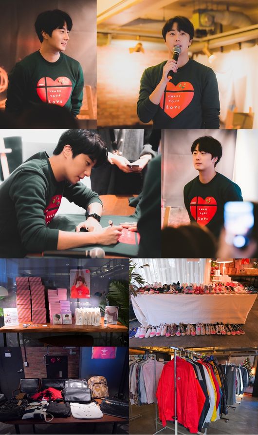 [사진=제이원인터내셔널 제공] 배우 정일우가 바자회를 통해 얻은 수익금 전액을 어려운 이웃들에게 기부했다.