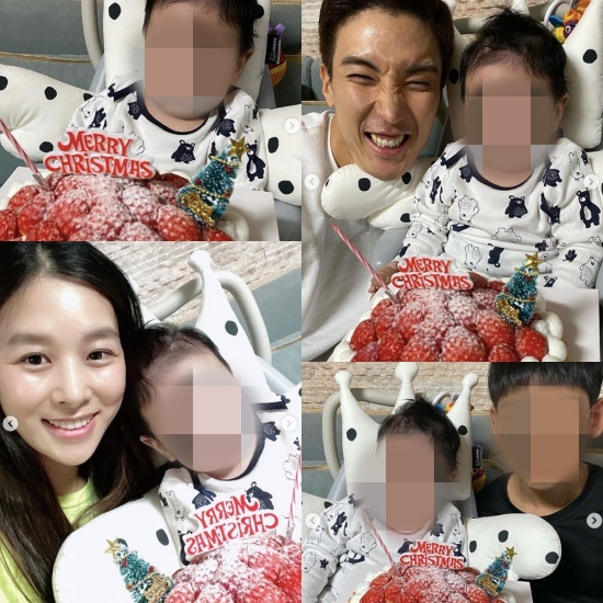 [사진=장신영 SNS] 배우 장신영, 강경준 부부가 크리스마스 근황을 공개했다.