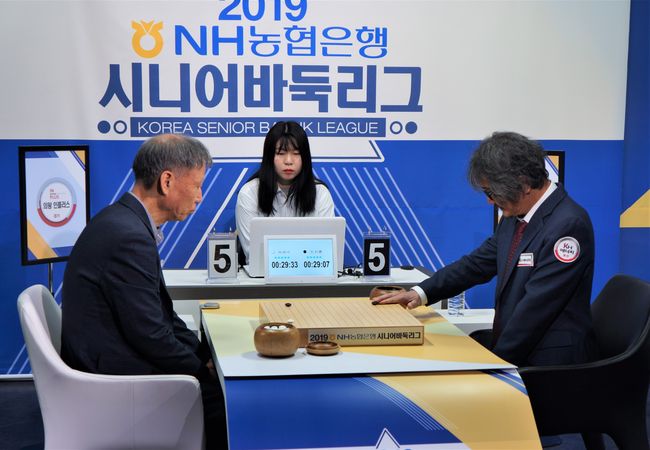 [사진]조치훈(오른쪽)과 서봉수 /한국기원 제공