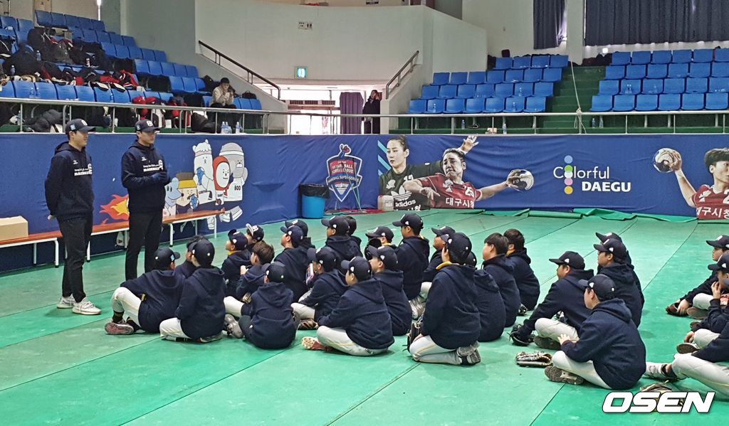 양준혁 야구재단은 27일 대구 시민운동장 실내체육관 및 야구장에서 '2019 대구광역시와 함께하는 양준혁 베이스볼 캠프'를 개최했다. /what@osen.co.kr