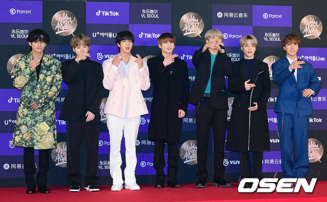 방탄소년단이 포즈를 취하고 있다. /jpnews@osen.co.kr