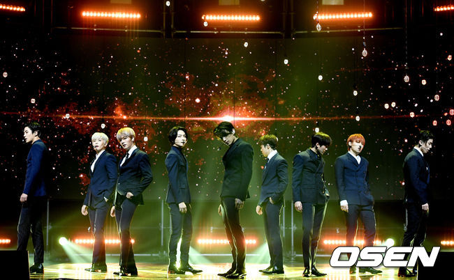 SF9이 타이틀곡 ‘굿 가이’(Good Guy) 무대를 펼치고 있다. /dreamer@osen.co.kr