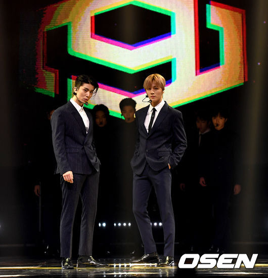 SF9이 타이틀곡 ‘굿 가이’(Good Guy) 무대를 펼치고 있다. /dreamer@osen.co.kr