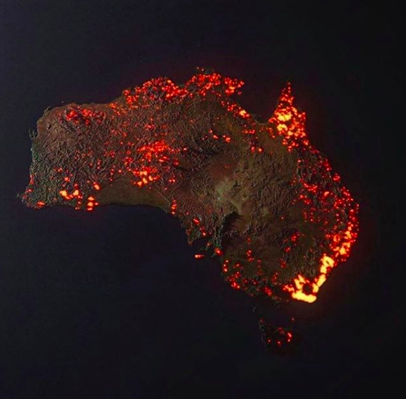 [사진=송가인 SNS] 트로트 가수 송가인이 호주 산불 피해 진화를 기원헀다. 