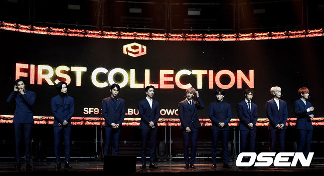 SF9이 무대를 마친 뒤 인사말을 준비하고 있다. /dreamer@osen.co.kr