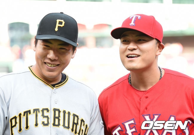 2016년 강정호-추신수 /youngrae@osen.co.kr