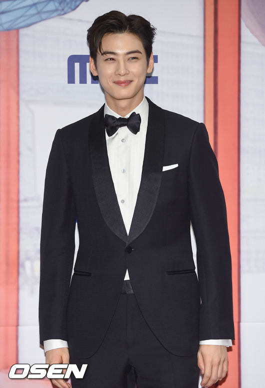 배우 차은우가 포즈를 취하고 있다. / soul1014@osen.co.kr