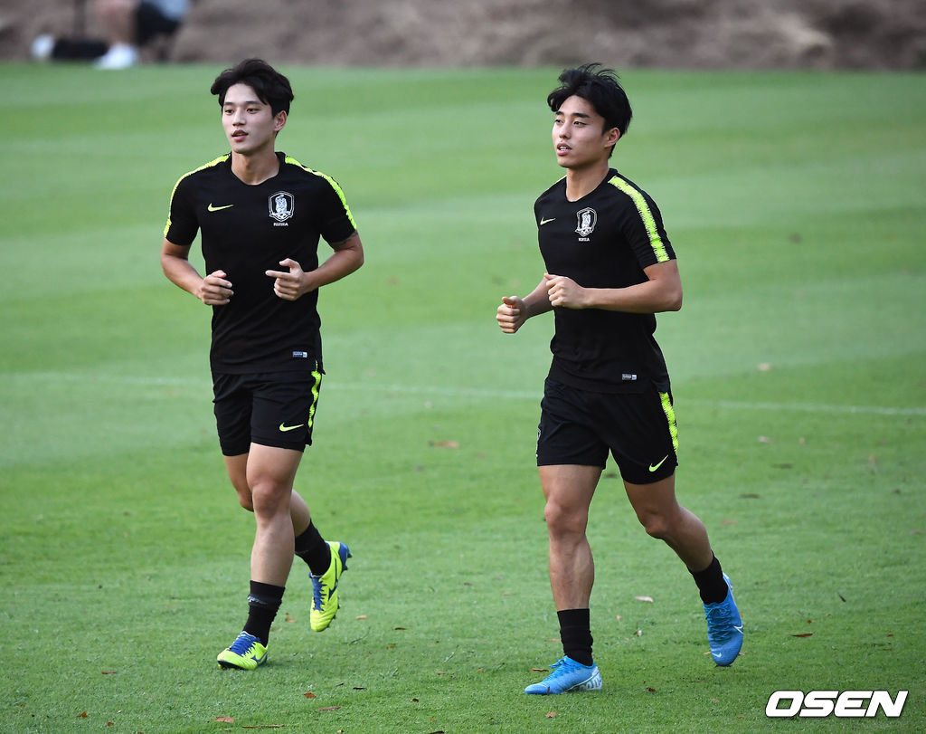 정승원, 이동준이 러닝을 하고 있다. /youngrae@osen.co.kr 