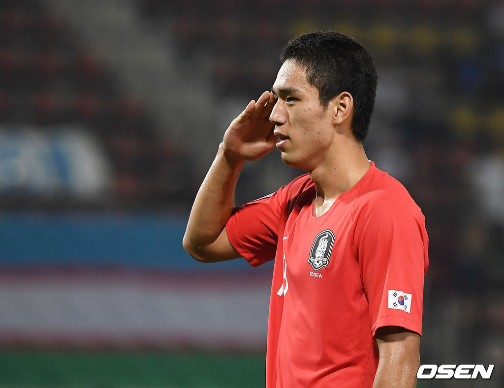 한국 오세훈이 추가골을 넣은 뒤 세레머니를 하고 있다. /youngrae@osen.co.kr