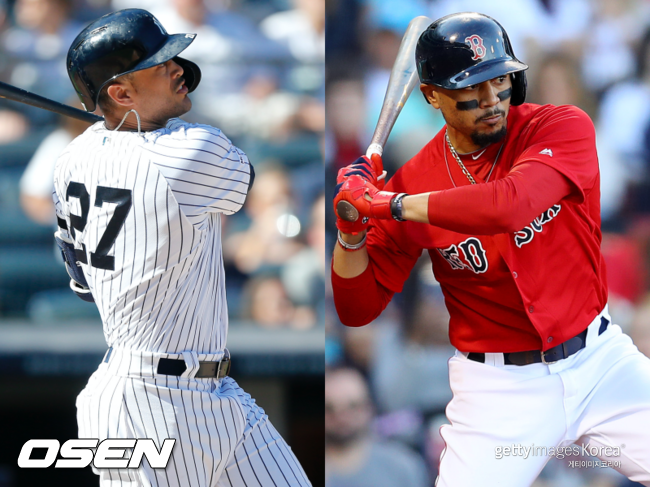 [사진] 지안카를로 스탠튼(왼쪽), 무키 베츠. ⓒGettyimages(무단전재 및 재배포 금지)