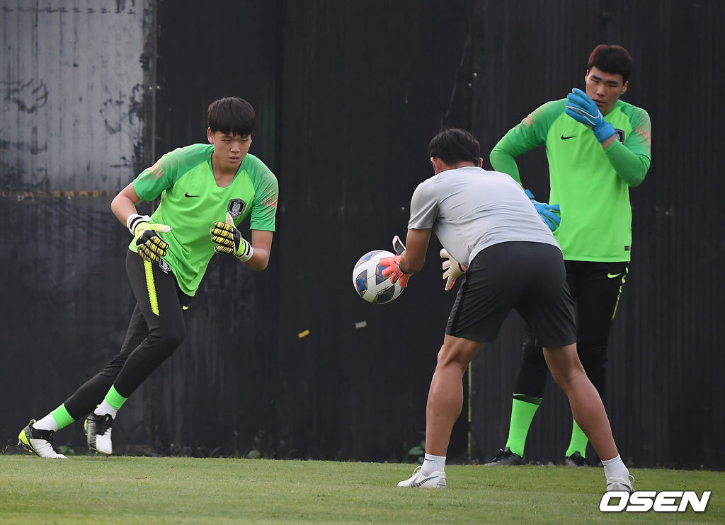 안준수가 훈련을 하고 있다. /youngrae@osen.co.kr 