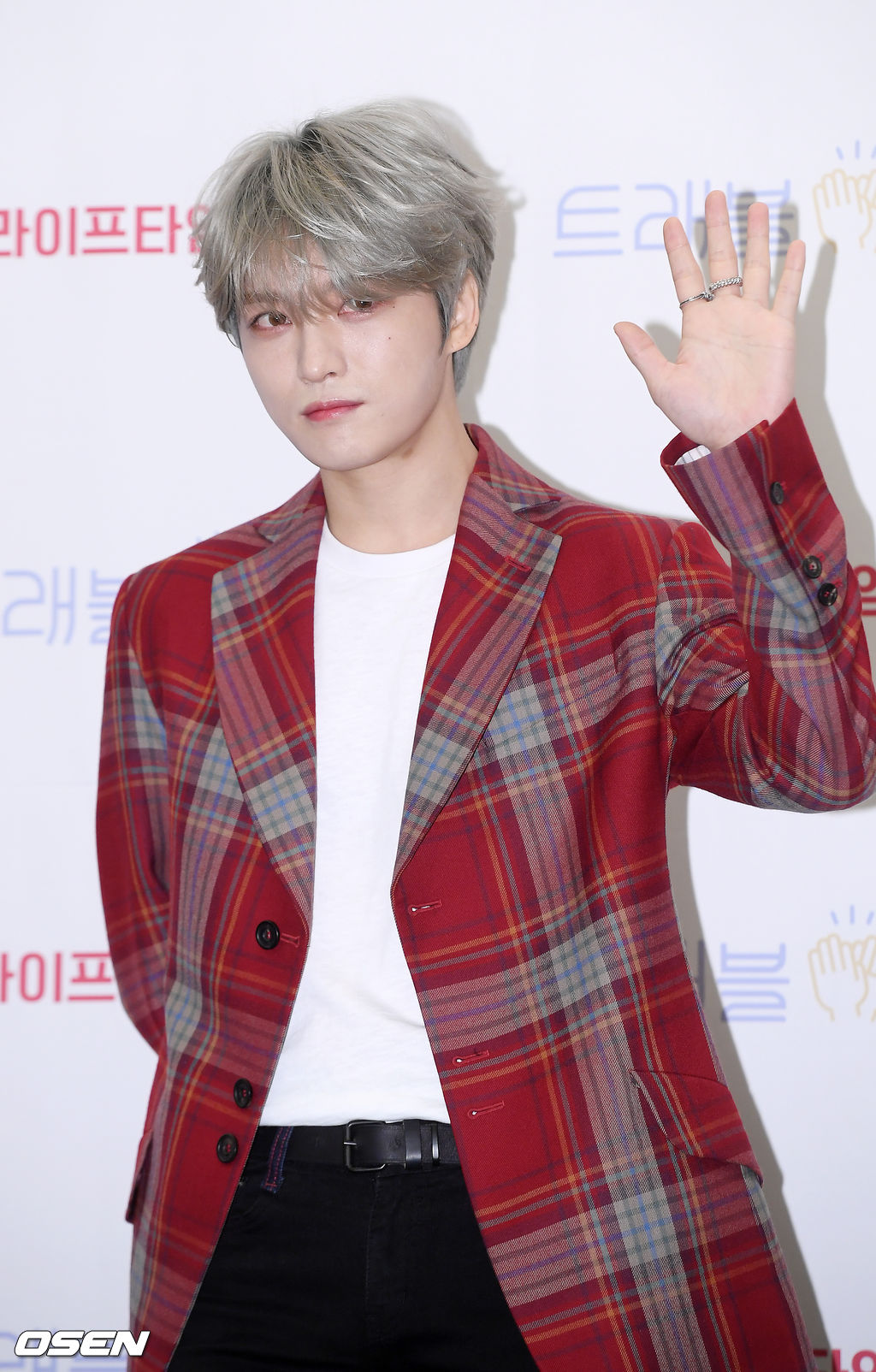 김재중이 행사에 참여하며 포토타임을 갖고 있다. / rumi@osen.co.kr