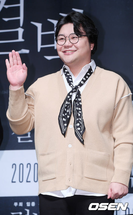 6일 오전 서울 강남구 신사동 CGV 압구정에서 영화 ‘결백’ 제작보고회가 열렸다.  제작보고회에서 태항호가 기자회견 중 환하게 웃고 있다./ rumi@osen.co.kr