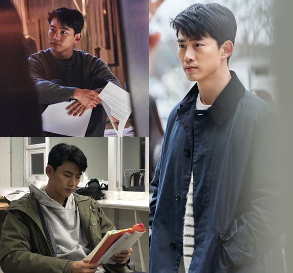 [사진=51K 제공] 옥택연 '더 게임: 0시를 향하여' 촬영 현장 비하인드 컷.