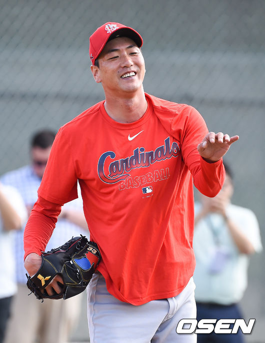 김광현이 불펜 피칭하고 있다. / soul1014@osen.co.kr