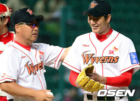 SK 시절 이만수 감독과 김광현 /youngrae@osen.co.kr